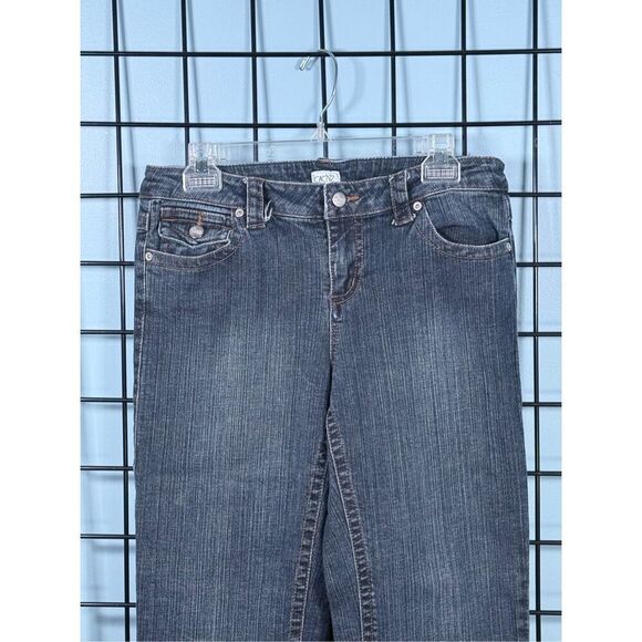 Cache Midrise Bootcut Denim Jeans Womens 10 Blue Vintage Y2K‎ Mom Casual - Picture 4 of 12